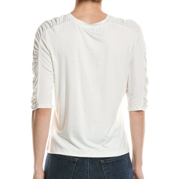 Jones NY Gray Denim Jeans, Shirred Elbow Lngth Top & Floral Kimono SZ 12/Lar NWT - Picture 2 of 16